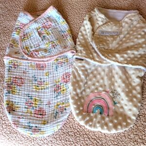 Newborn Baby Gurl Velcro Swaddles